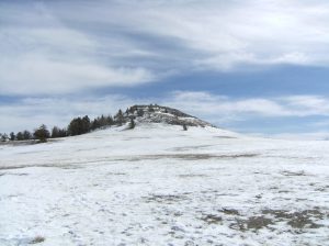 Climbing up Little Bald Ridge