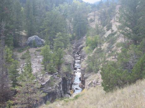 Dead Indian Creek and slot canyon