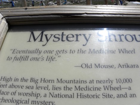 Medicine Wheel signage