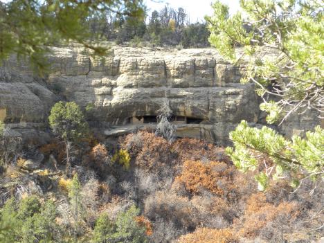 Photo taken across the canyon.  How did they get they there, let alone build it?