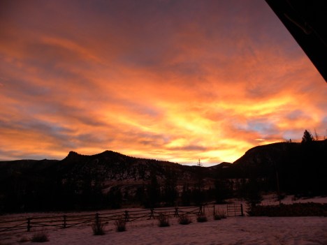 Sunrise at my house