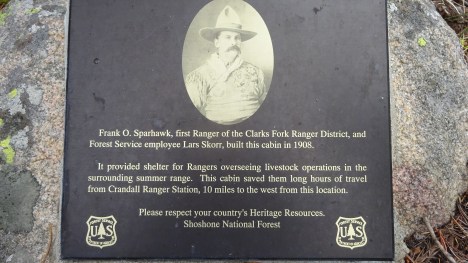 Plaque on rock