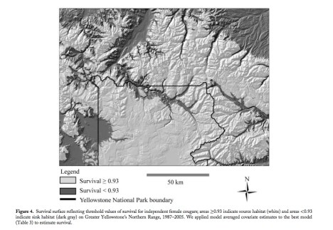 YNP Cougar survival souce sink chart RUTH