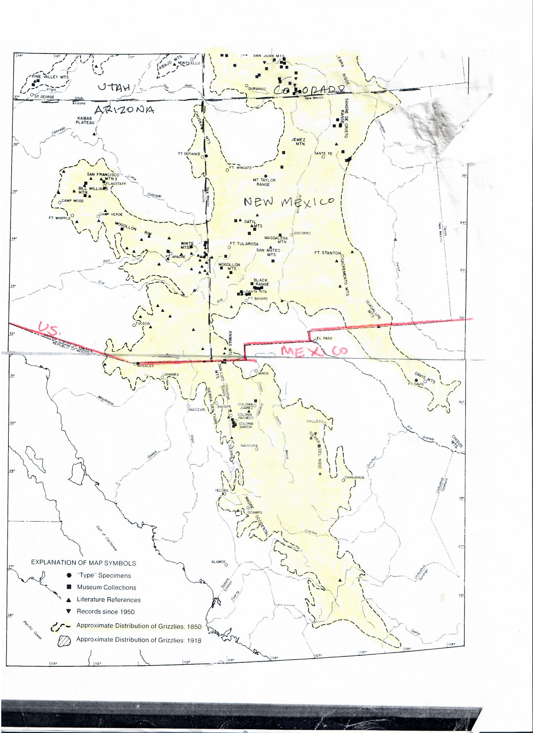 Grizzly habitat SW 1860